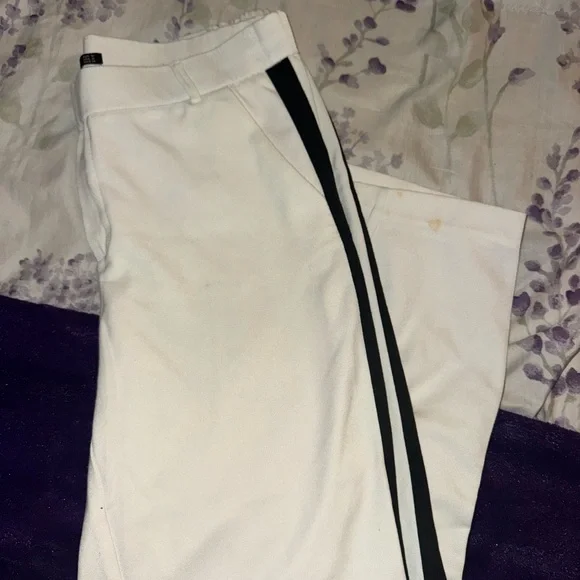 Zara White Trousers crop pants - Picture 3 of 4